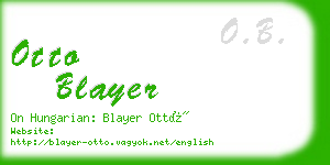 otto blayer business card